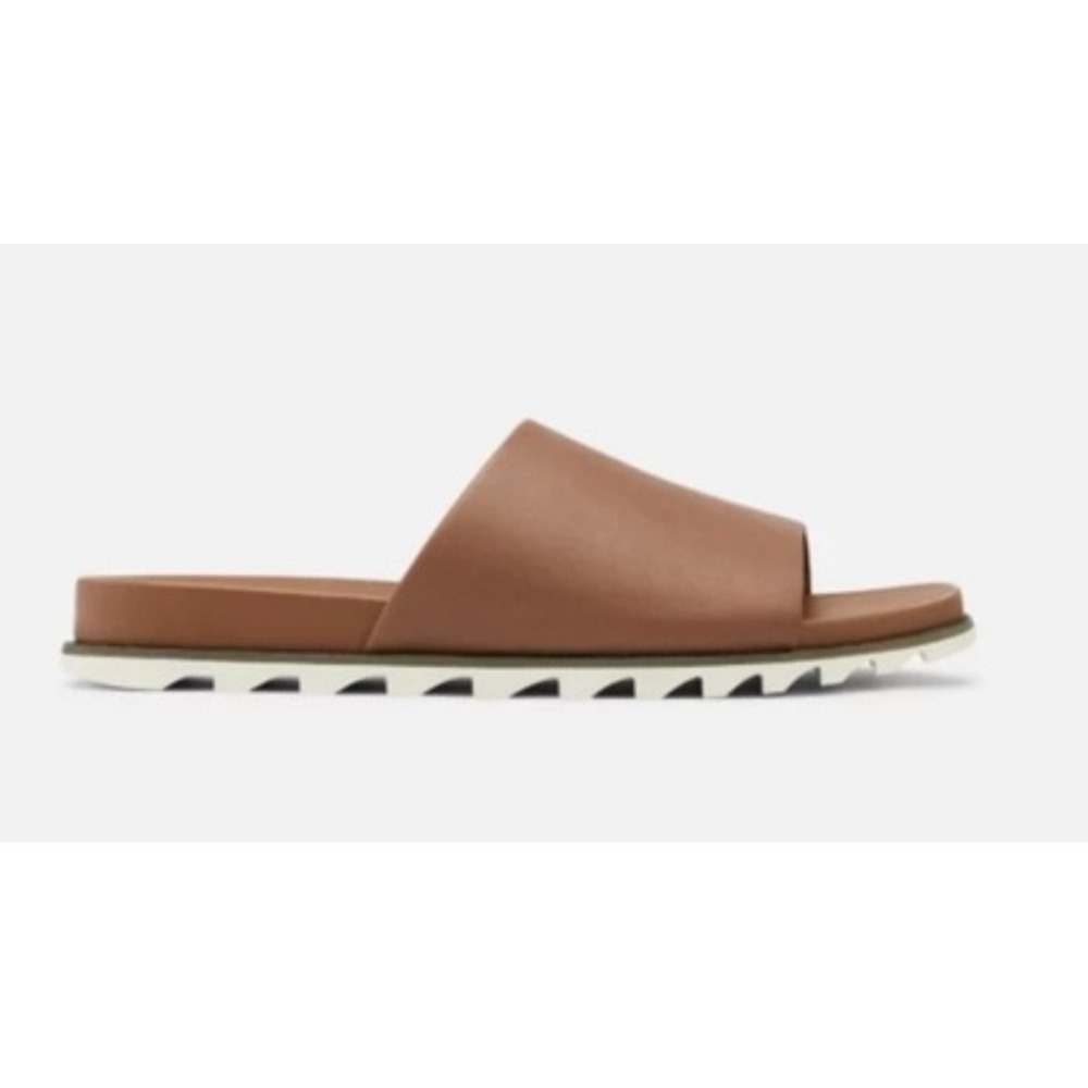 Sorel Women's Tan Roam'n Slide Platform Sandals Size 8